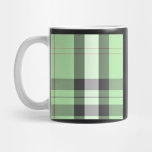 green pastel plaid Mug